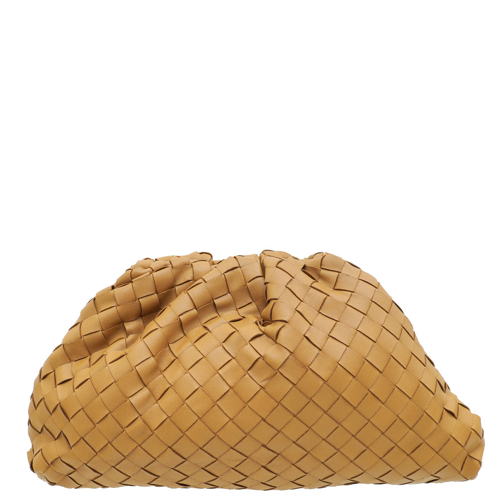 Bottega Veneta Caramel Intrecciato Nappa Pouch Clutch