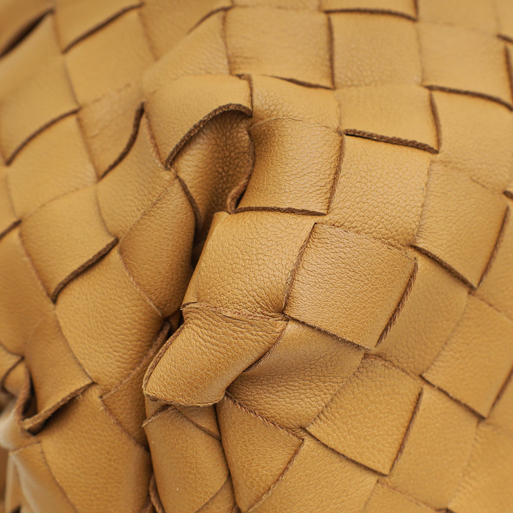 Bottega Veneta Caramel Intrecciato Nappa Pouch Clutch