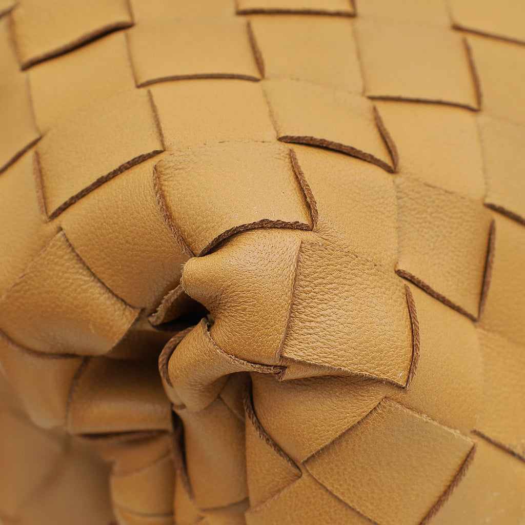 Bottega Veneta Caramel Intrecciato Nappa Pouch Clutch