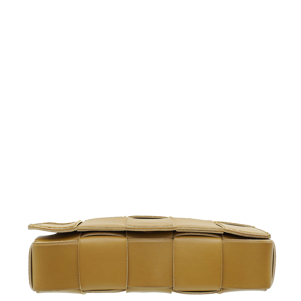 Bottega Veneta Kaki Brown Intreccio Cassette Classic Crossbody Bag