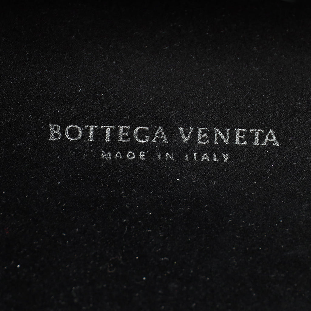 Bottega Veneta Black Knot Intrecciato Silk Chain Clutch Bag