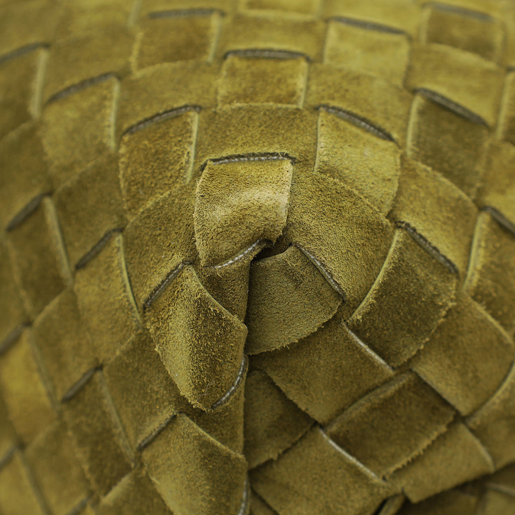 Bottega Veneta Olive Oil Suede Small Andiamo Bag