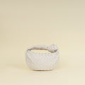 Bottega Veneta White Intrecciato Mini Jodie Bag