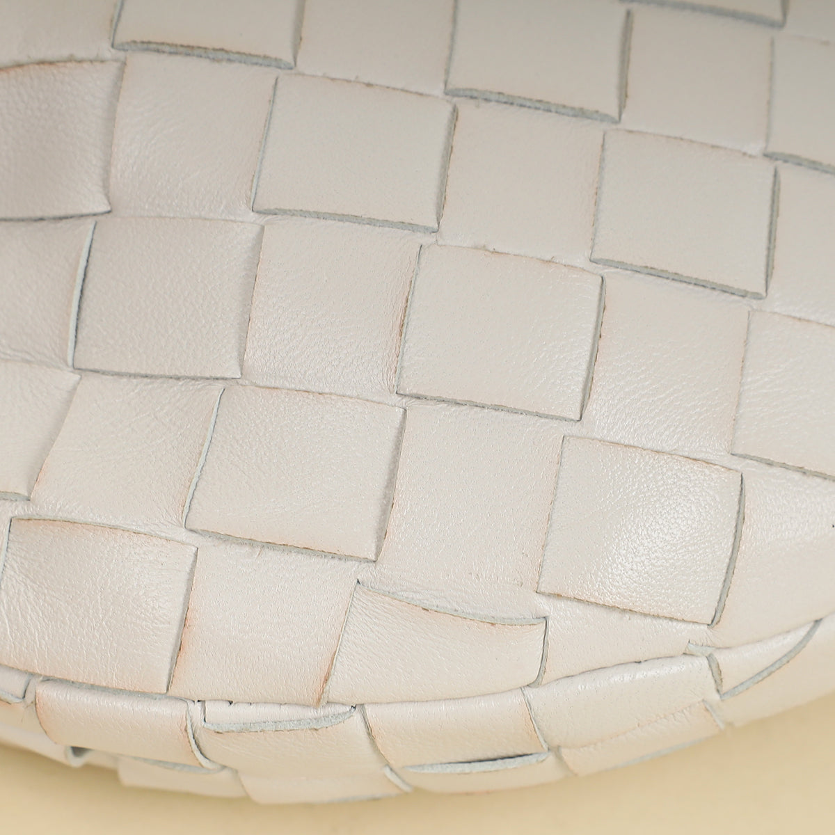 Bottega Veneta White Intrecciato Mini Jodie Bag