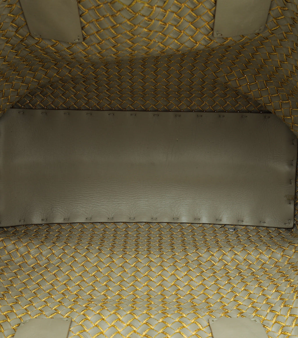 Bottega Veneta Grey Cabat Intrecciato Tote Large Bag
