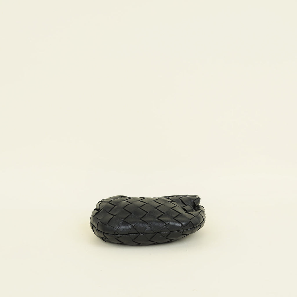 Bottega Veneta Black Intrecciato Candy Jodie Bag