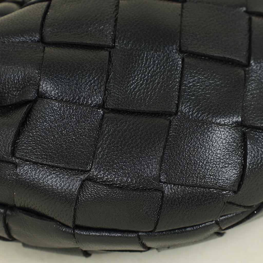 Bottega Veneta Black Intrecciato Candy Jodie Bag