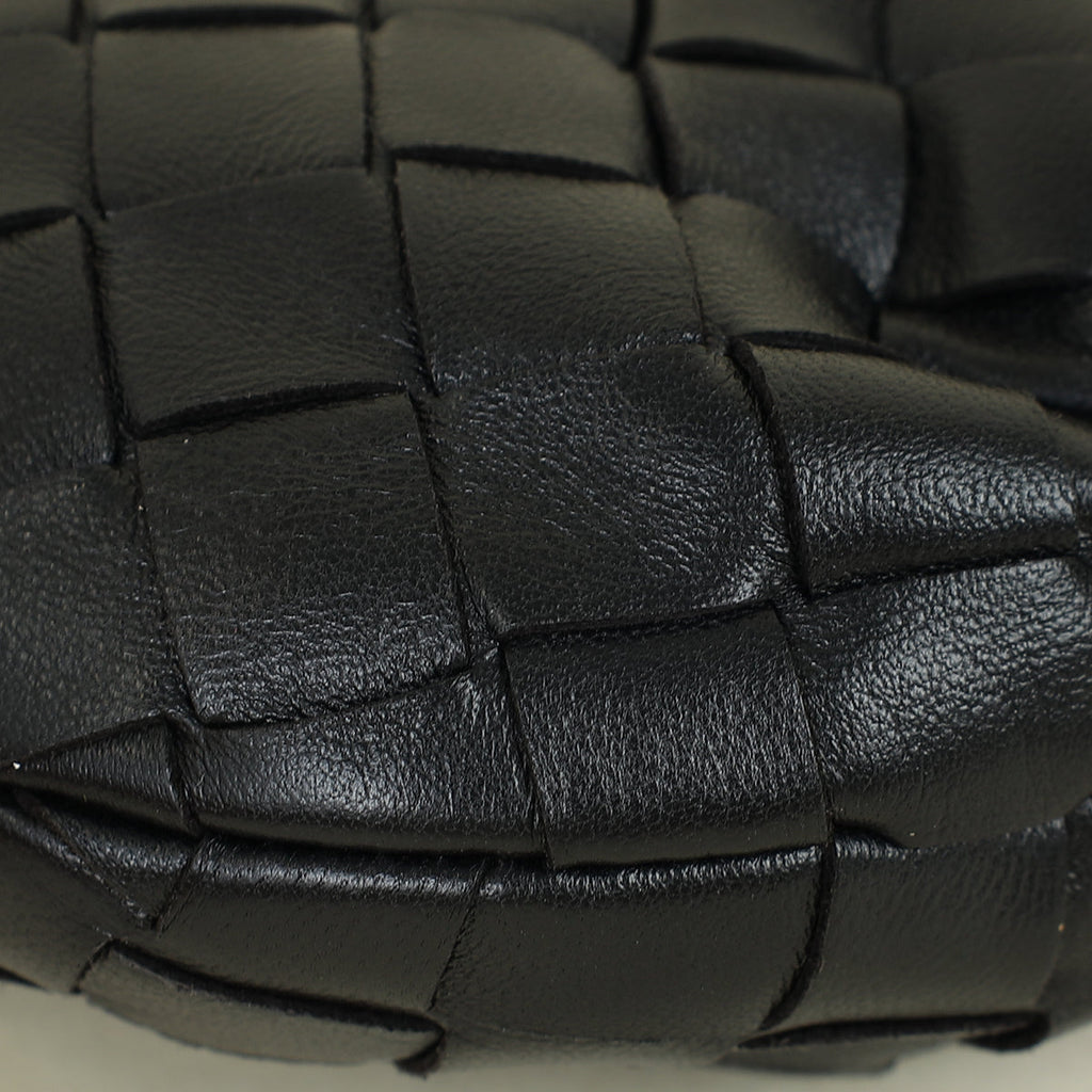 Bottega Veneta Black Intrecciato Candy Jodie Bag