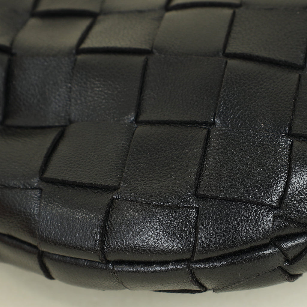 Bottega Veneta Black Intrecciato Candy Jodie Bag