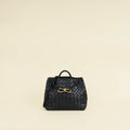 Bottega Veneta Black Intrecciato Andiamo Small Tote Bag
