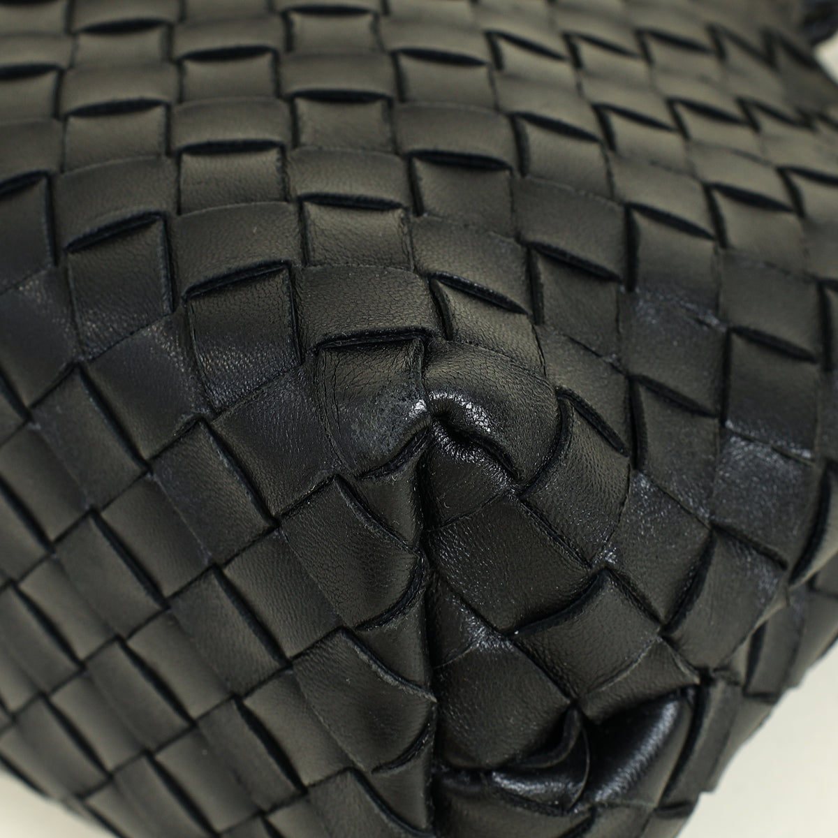 Bottega Veneta Black Intrecciato Andiamo Small Tote Bag