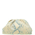 Bottega Veneta Bicolor The Python Small Pouch Clutch