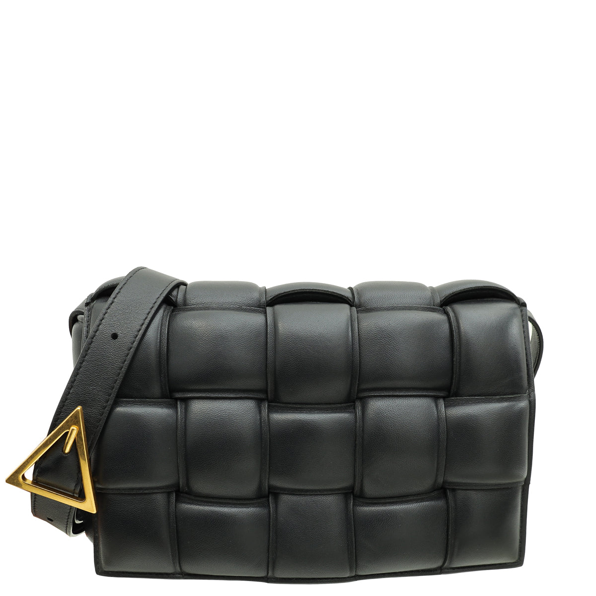Bottega Veneta Black Maxi Intrecciato Padded Cassette Classic Bag