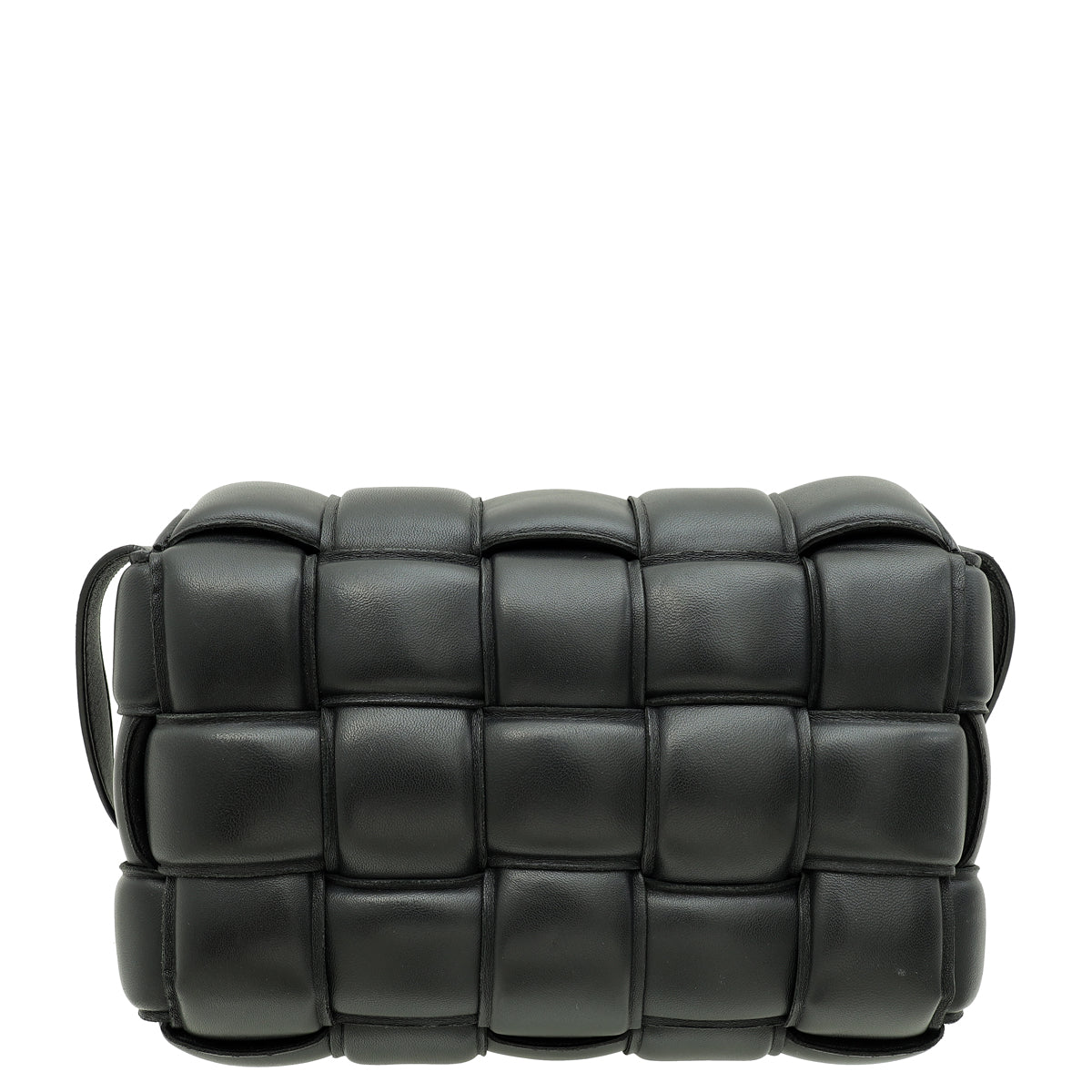 Bottega Veneta Black Maxi Intrecciato Padded Cassette Classic Bag