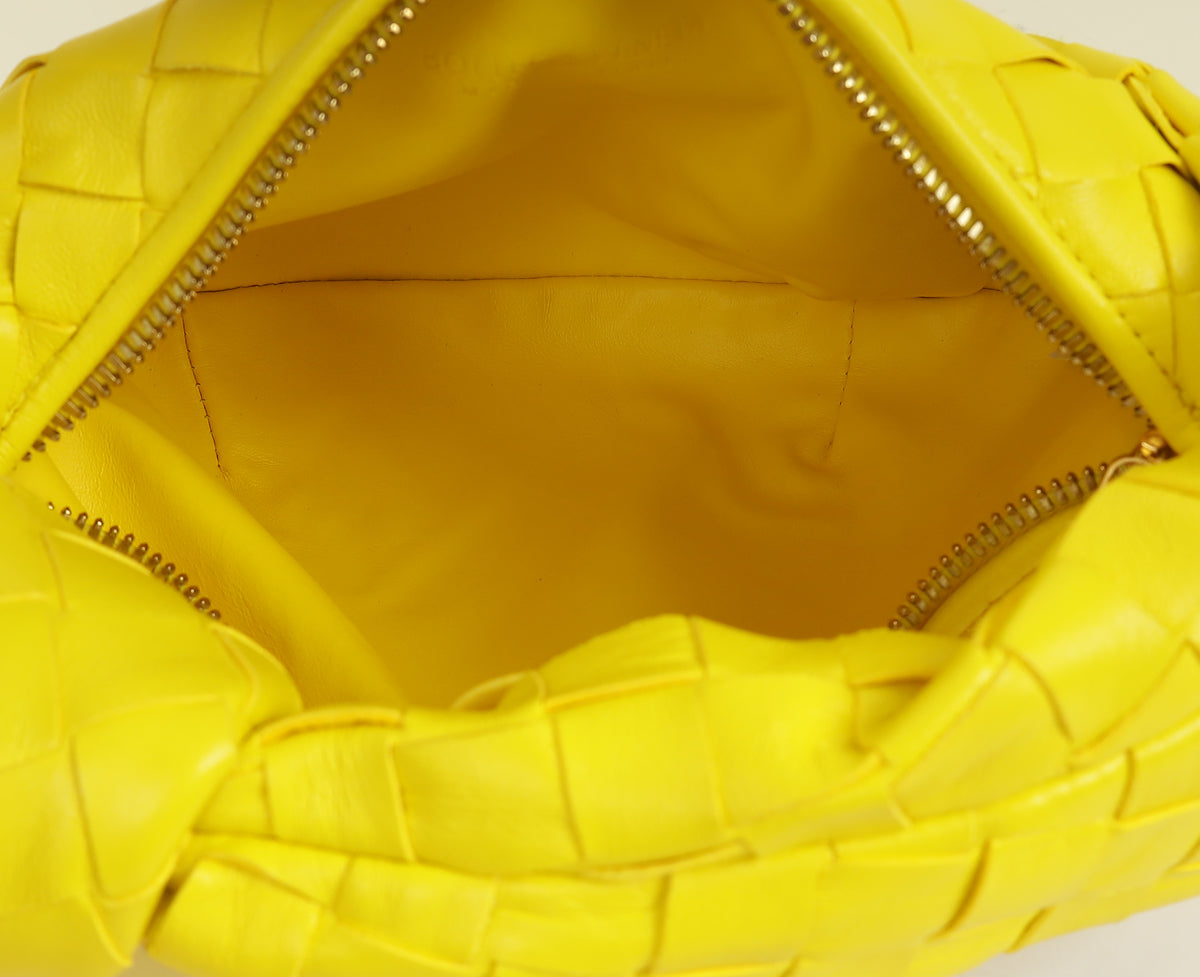Bottega Veneta Yellow Intrecciato Nappa Mini Jodie Bag