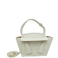 Bottega Veneta Ivory Cream Alligator Arco Mini Bag