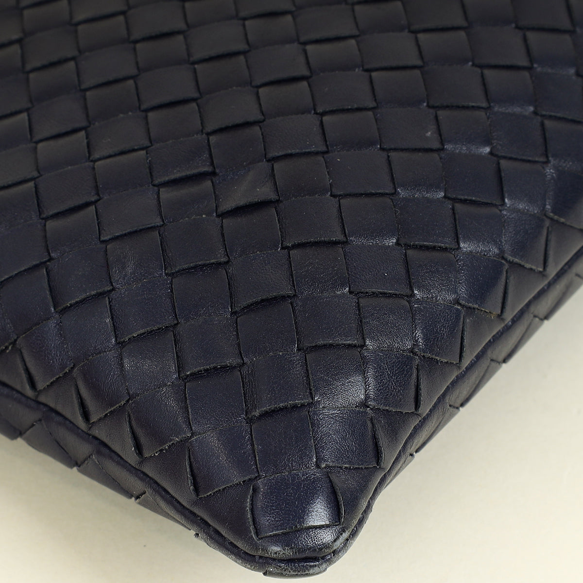 Bottega Veneta Blue Intrecciato Document Case