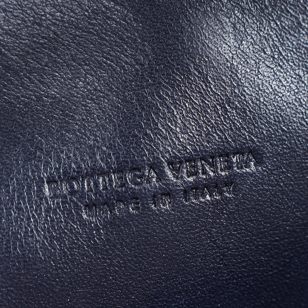 Bottega Veneta Blue Intrecciato Document Case