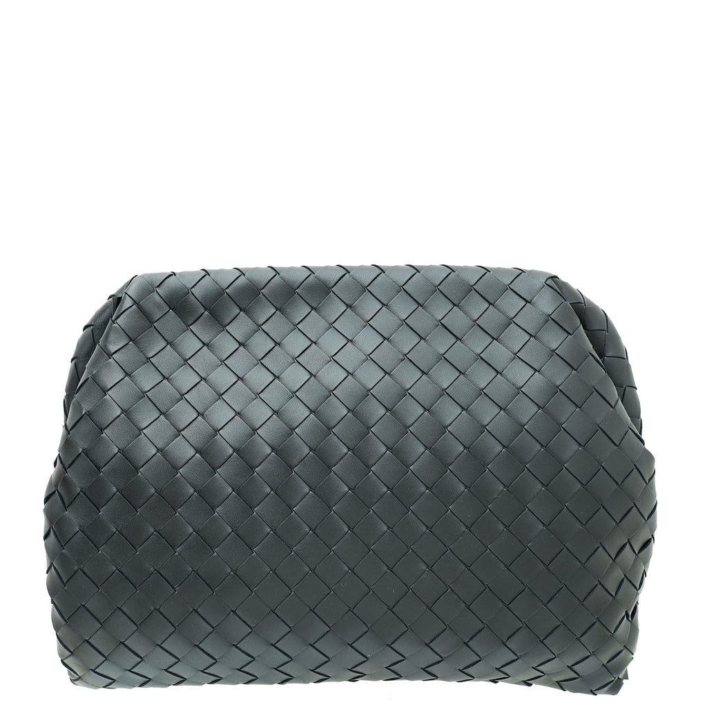 Bottega Veneta Black Intrecciato Clutch