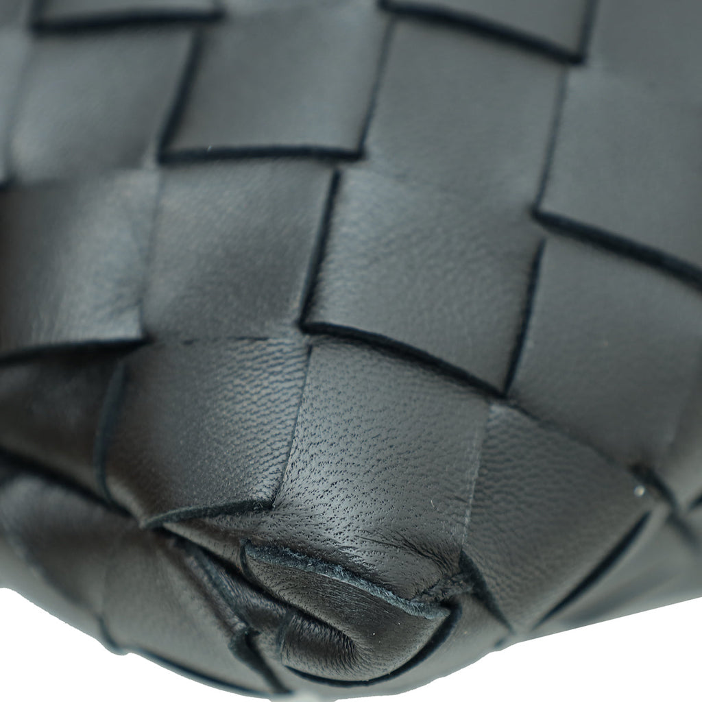 Bottega Veneta Black Intrecciato Clutch