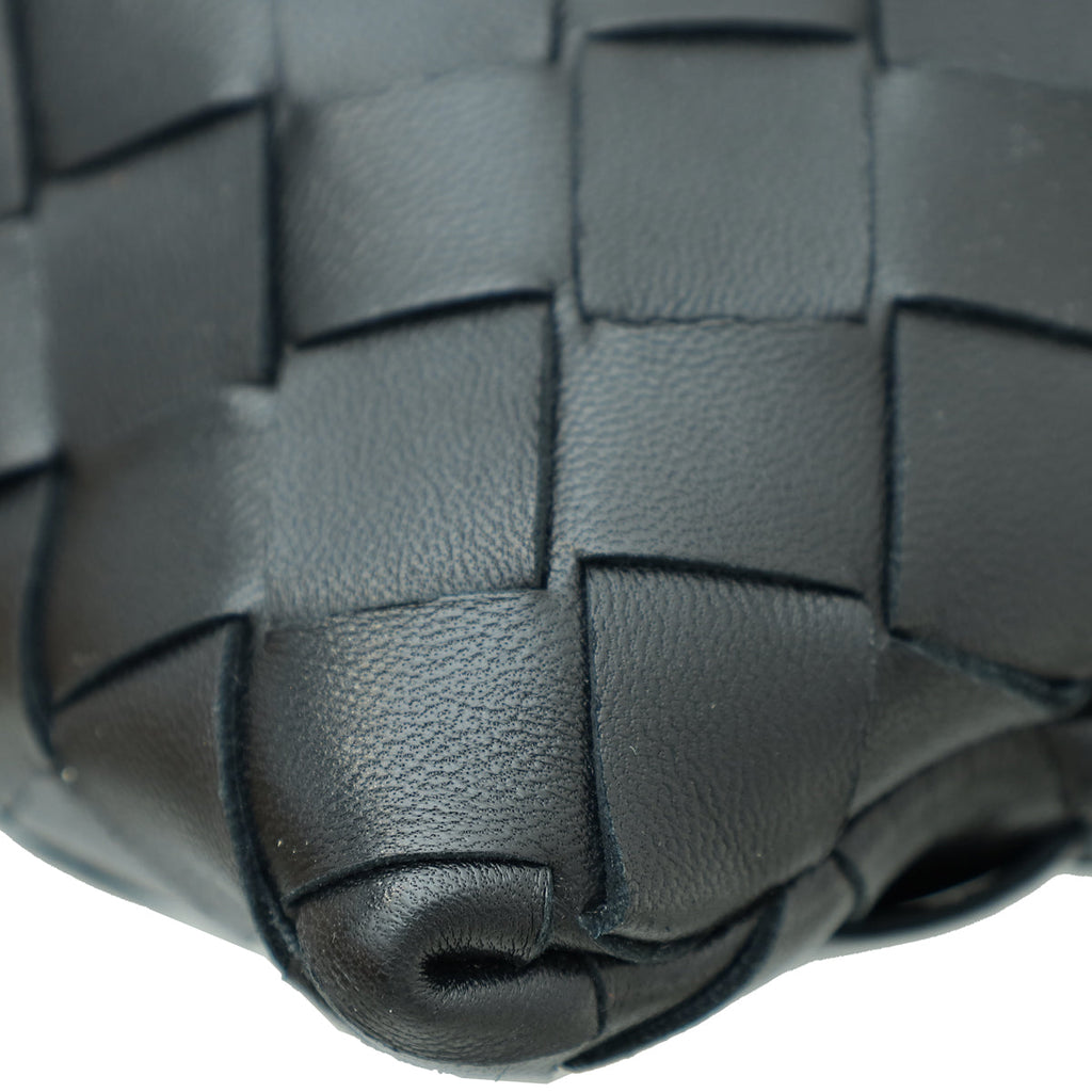 Bottega Veneta Black Intrecciato Clutch