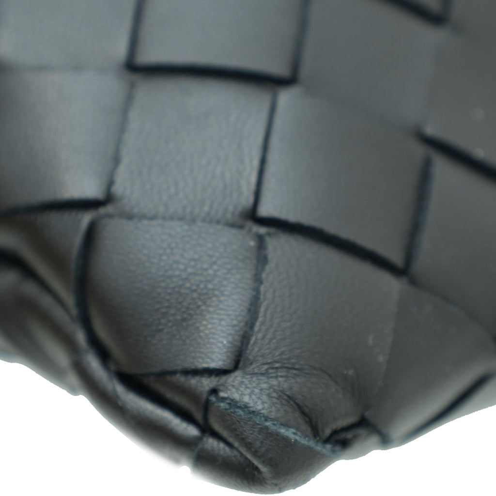 Bottega Veneta Black Intrecciato Clutch