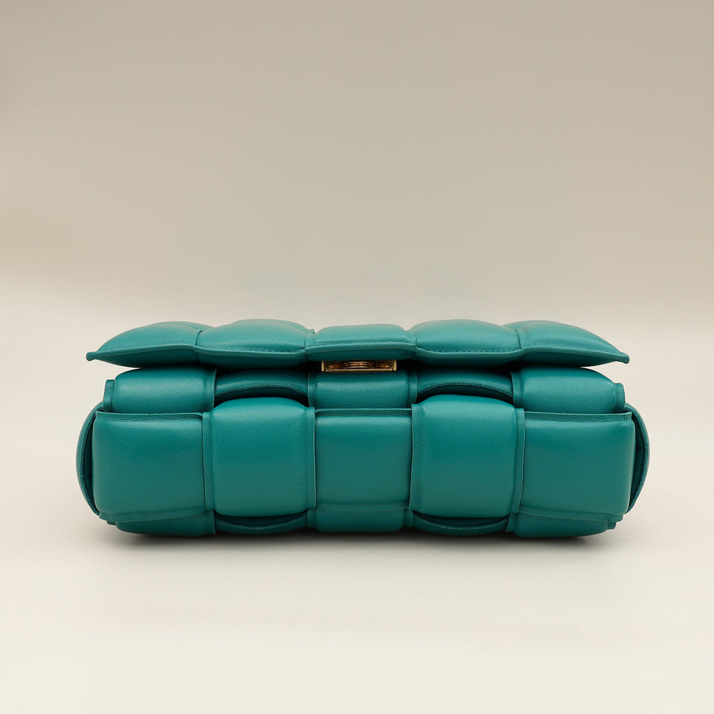 Bottega Veneta Teal Padded Cassette Bag