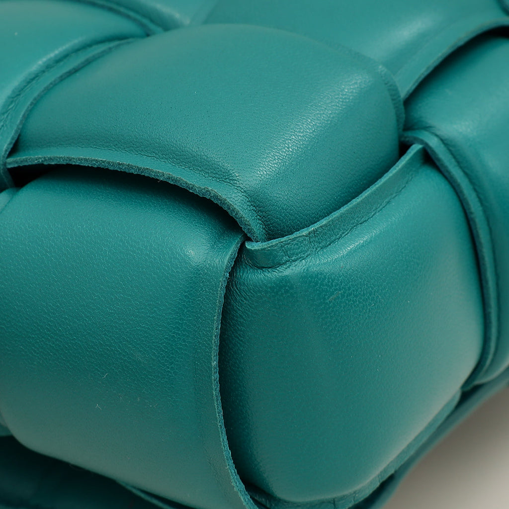 Bottega Veneta Teal Padded Cassette Bag