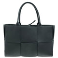 Bottega Veneta Black Maxi Intrecciato Arco Tote Bag