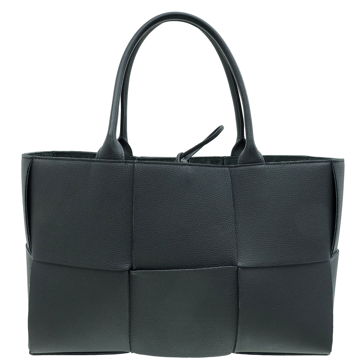 Bottega Veneta Black Maxi Intrecciato Arco Tote Bag
