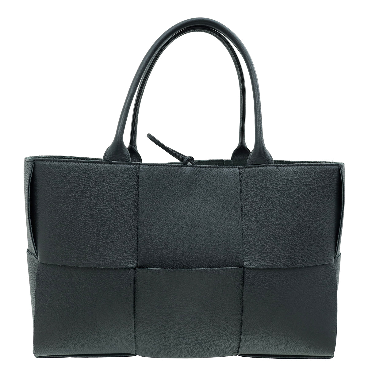 Bottega Veneta Black Maxi Intrecciato Arco Tote Bag