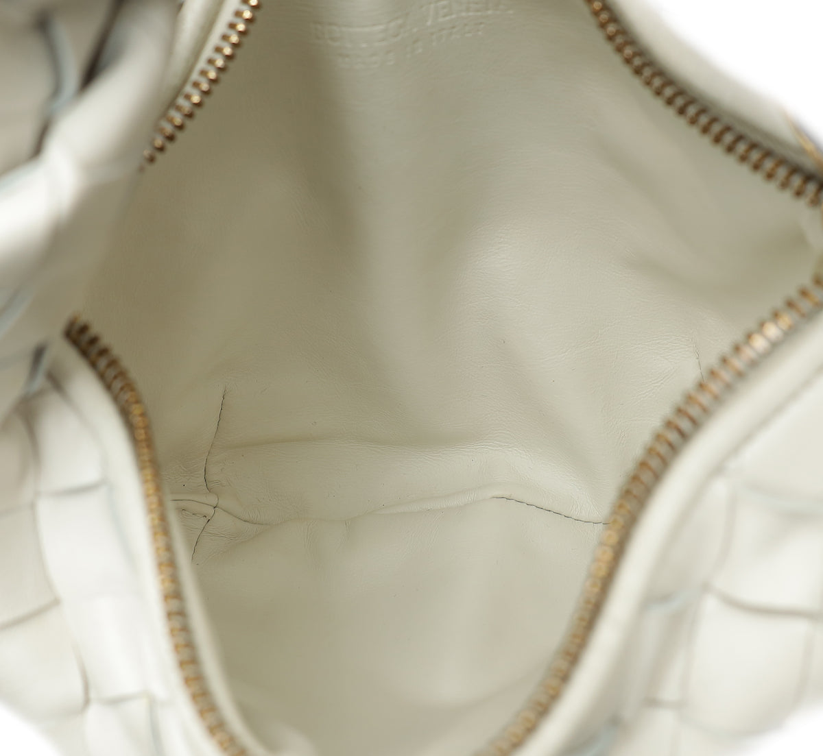 Bottega Veneta Chalk Intrecciato Nappa Mini Jodie Bag
