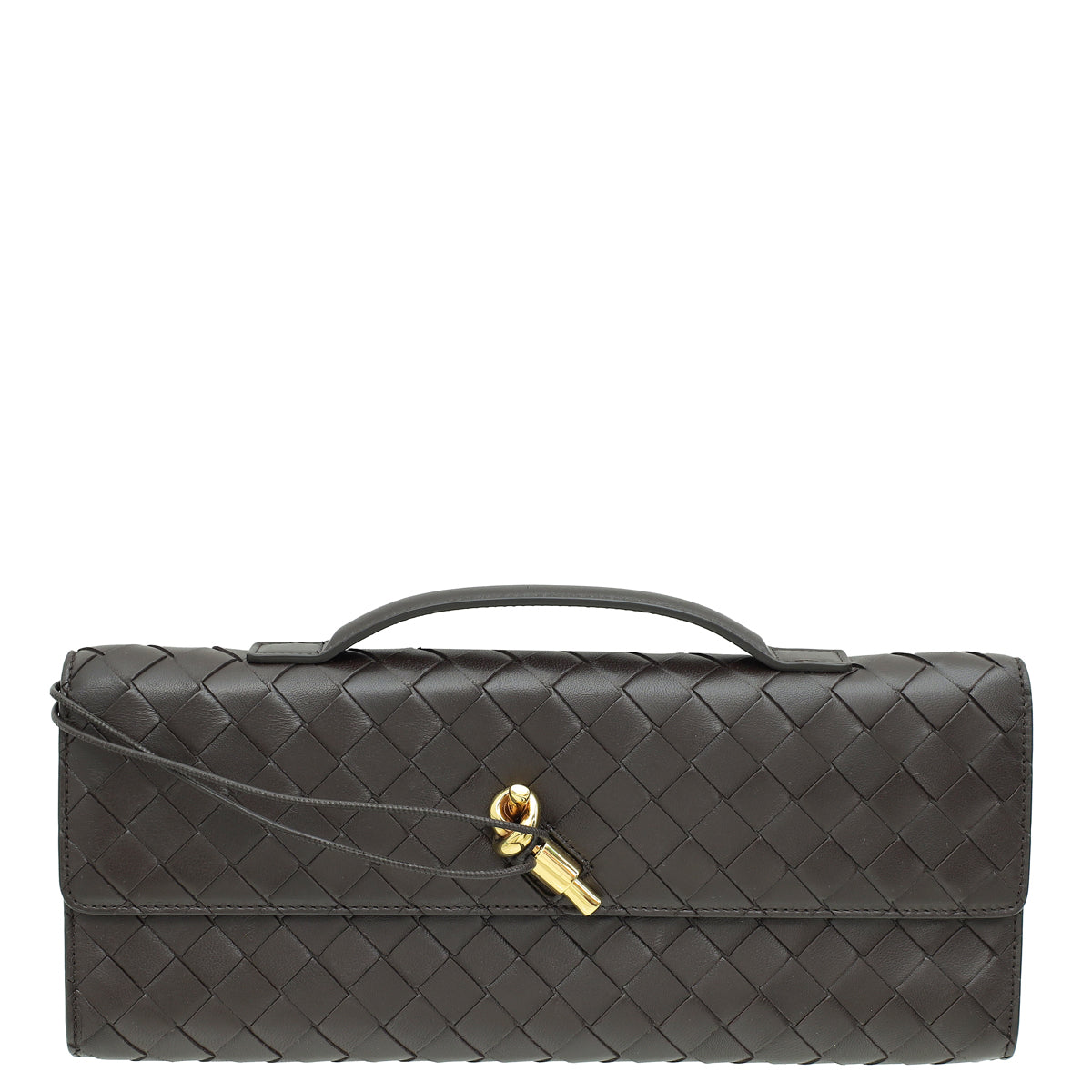 Bottega Veneta Fondant Intrecciato Nappa Long Andiamo Handle Clutch