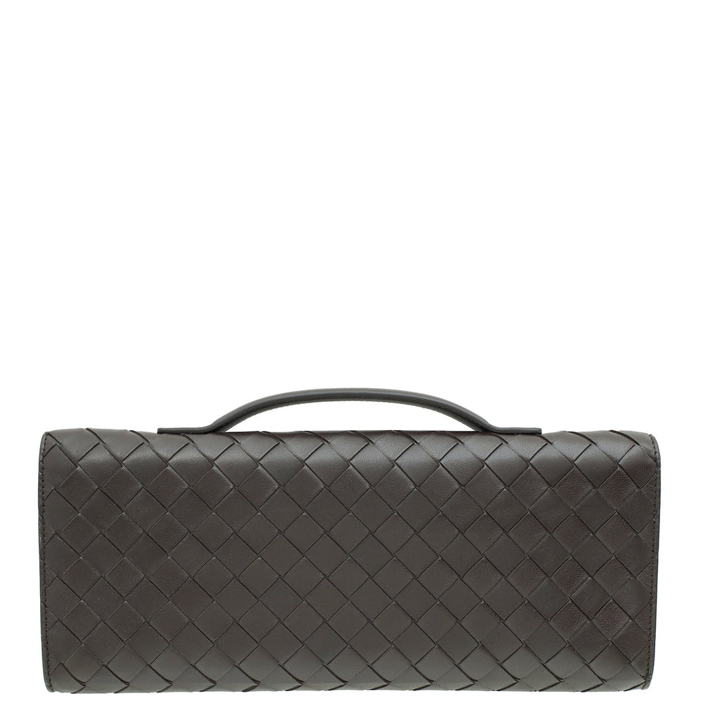 Bottega Veneta Fondant Intrecciato Nappa Long Andiamo Handle Clutch