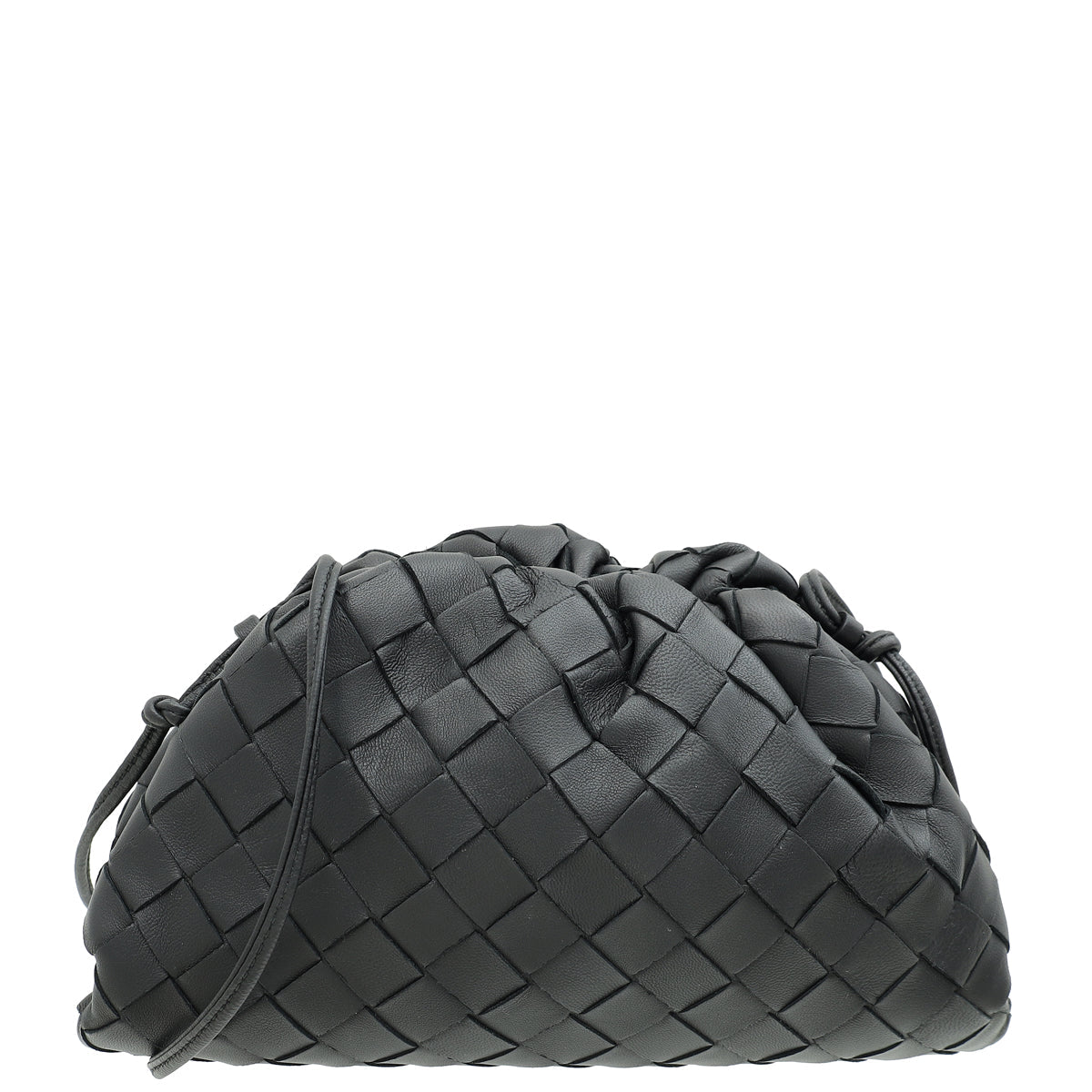 Bottega Veneta Black Intrecciato Mini Pouch