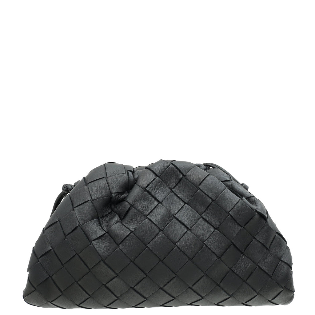 Bottega Veneta Black Intrecciato Mini Pouch