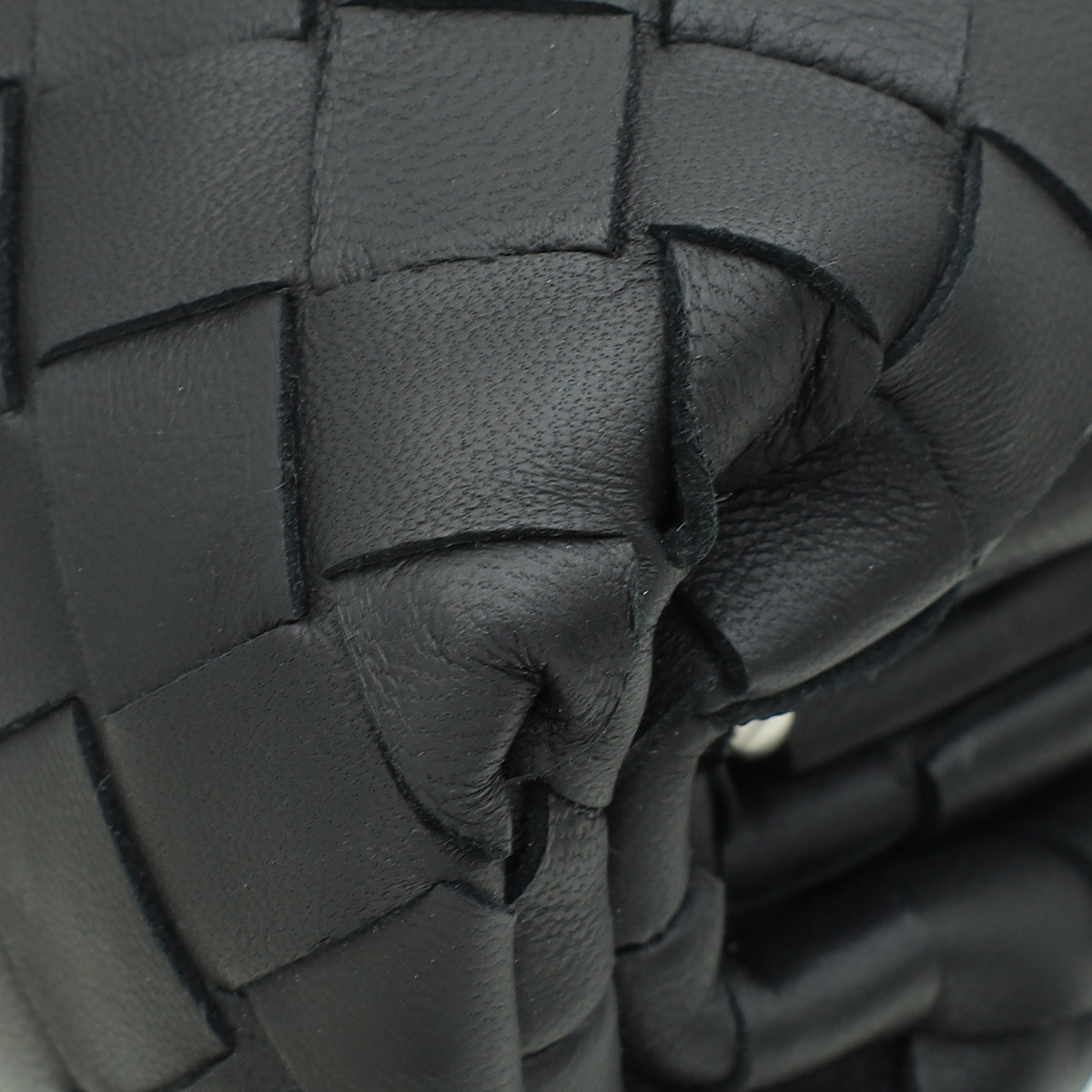 Bottega Veneta Black Intrecciato Mini Pouch