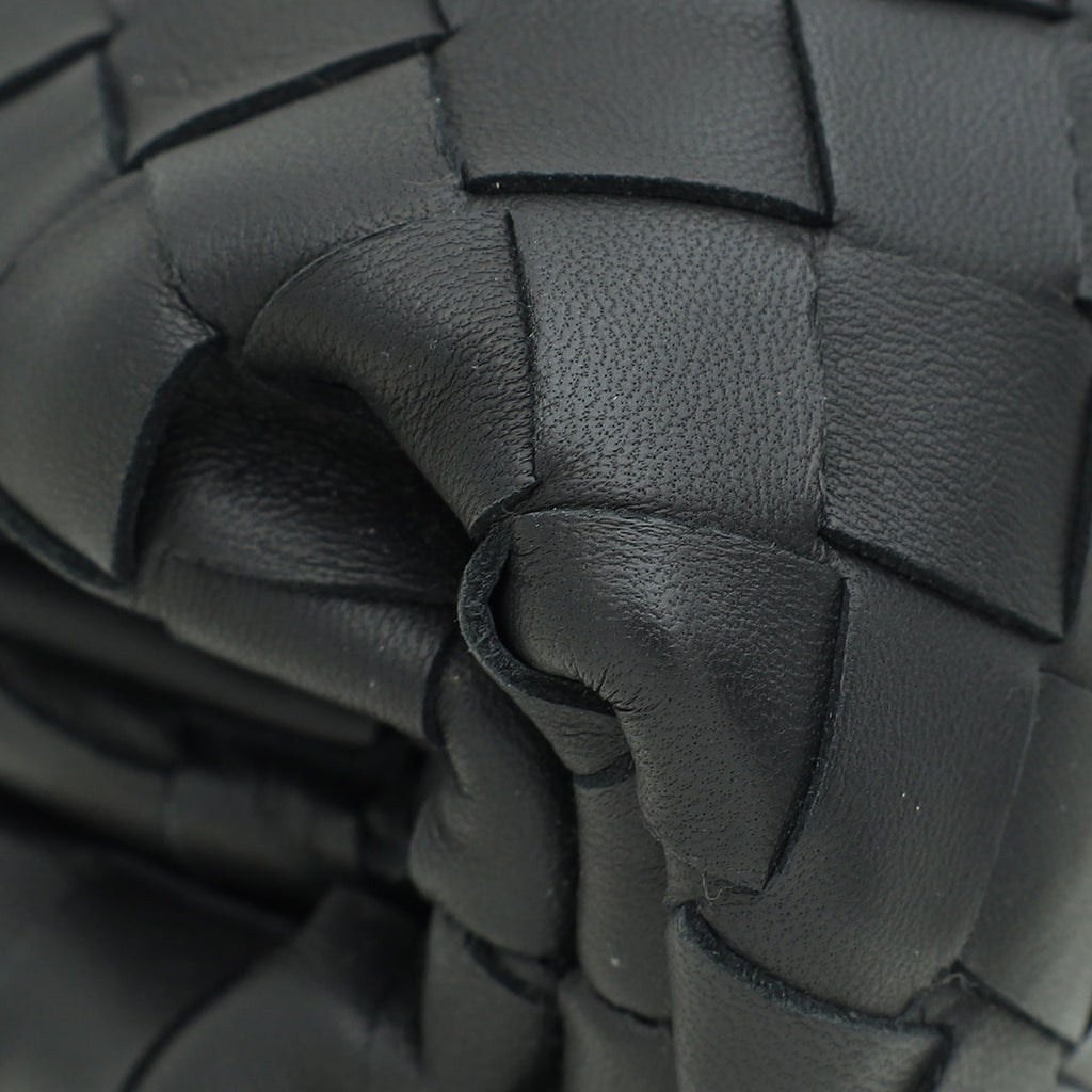 Bottega Veneta Black Intrecciato Mini Pouch