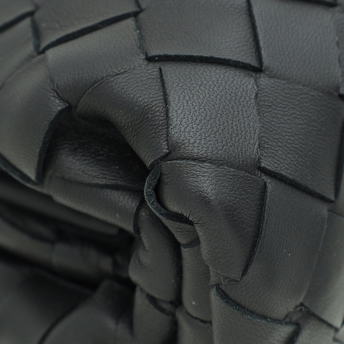 Bottega Veneta Black Intrecciato Mini Pouch