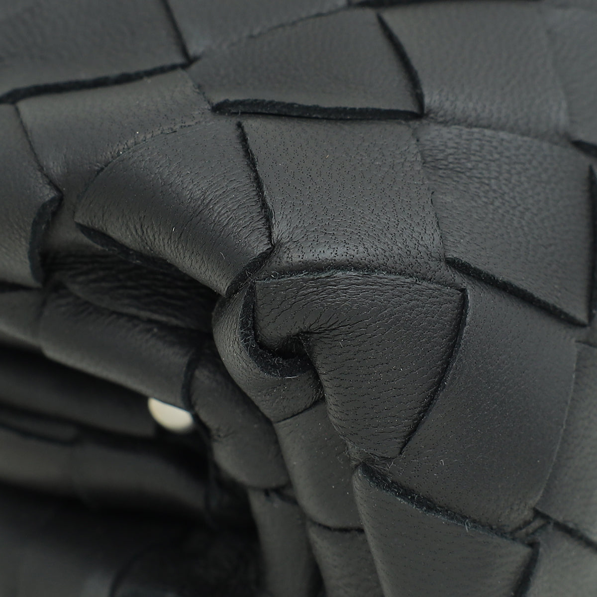 Bottega Veneta Black Intrecciato Mini Pouch