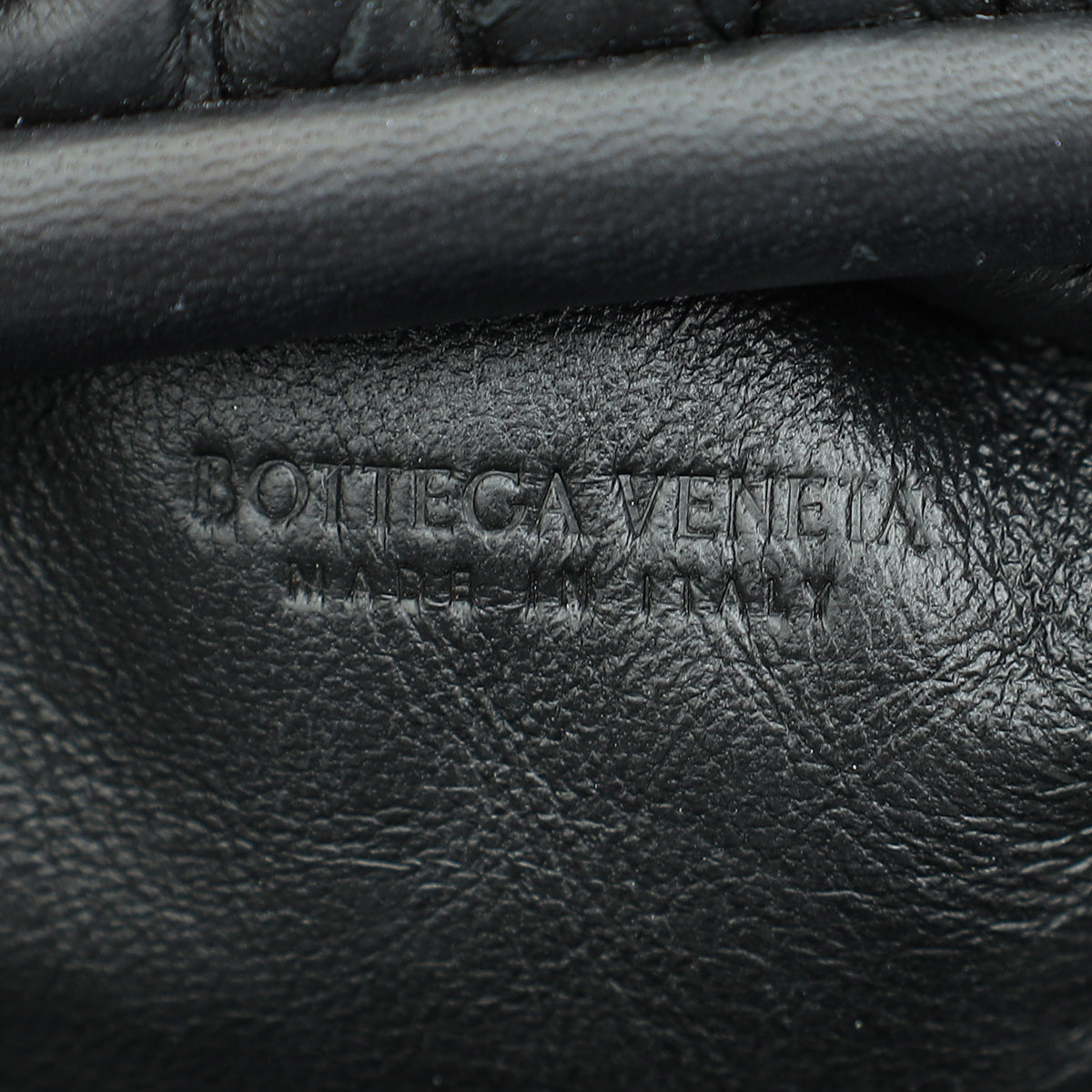 Bottega Veneta Black Intrecciato Mini Pouch