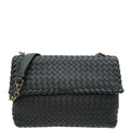 Bottega Veneta Black Intrecciato Nappa Olimpia Medium Bag