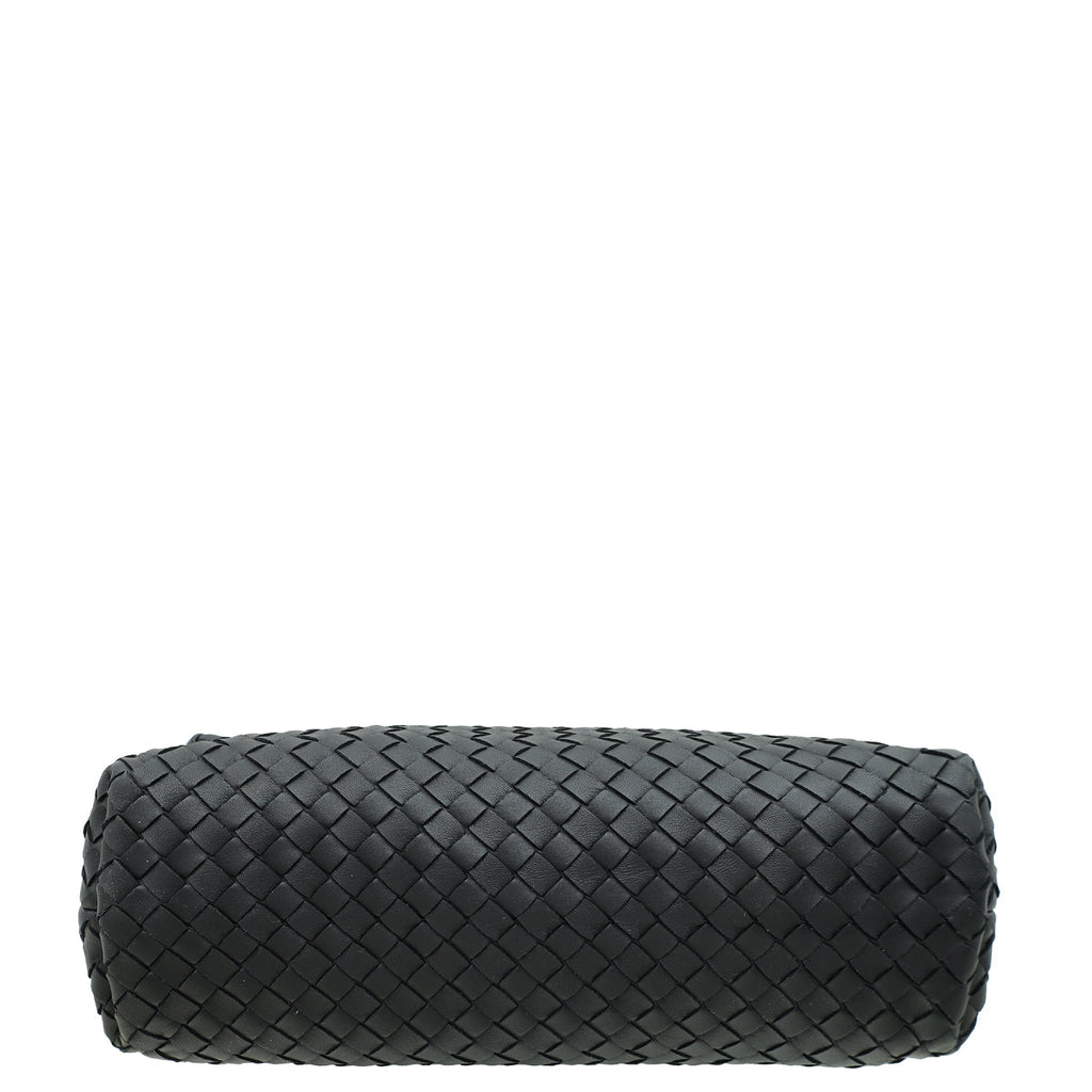 Bottega Veneta Black Intrecciato Nappa Olimpia Medium Bag