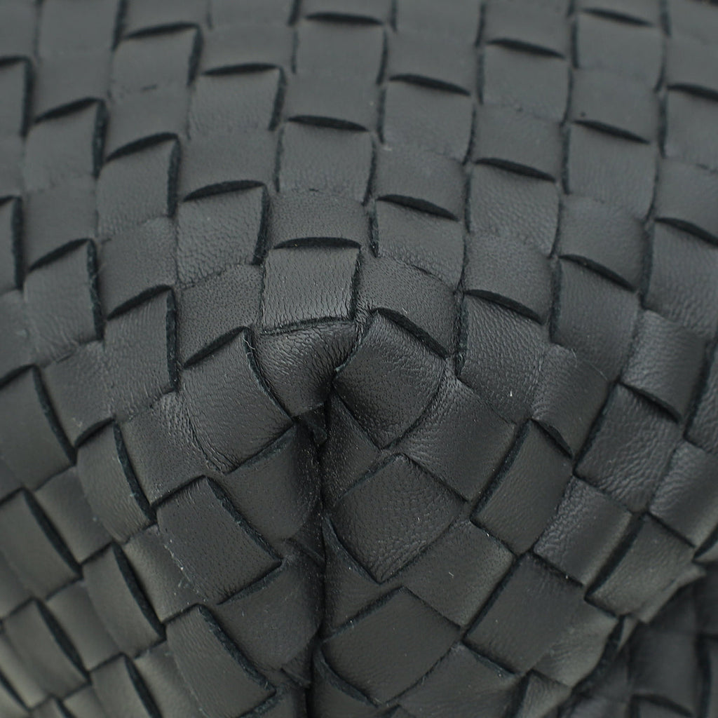 Bottega Veneta Black Intrecciato Nappa Olimpia Medium Bag