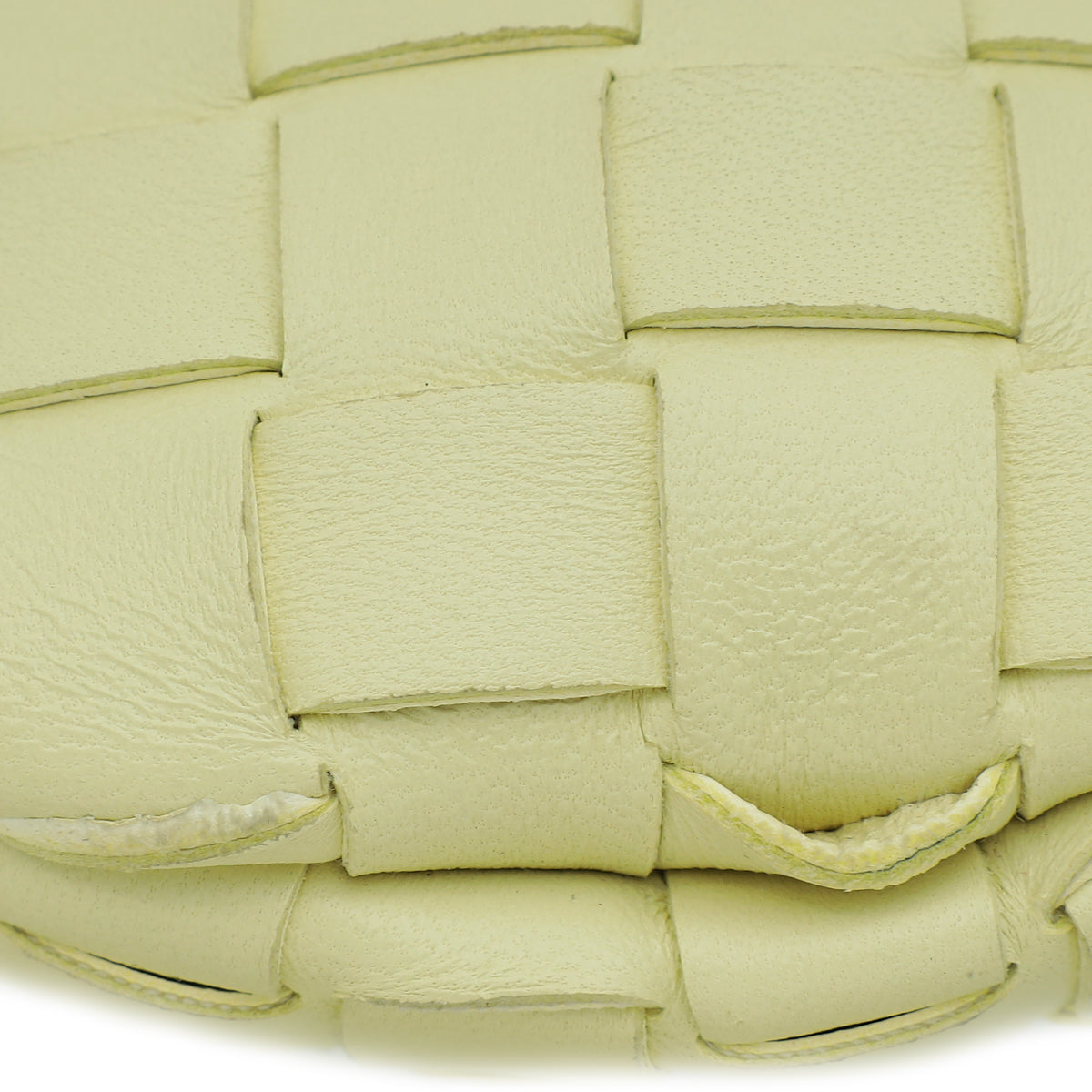 Bottega Veneta Yellow Baby Sardine Top-Handle Bag