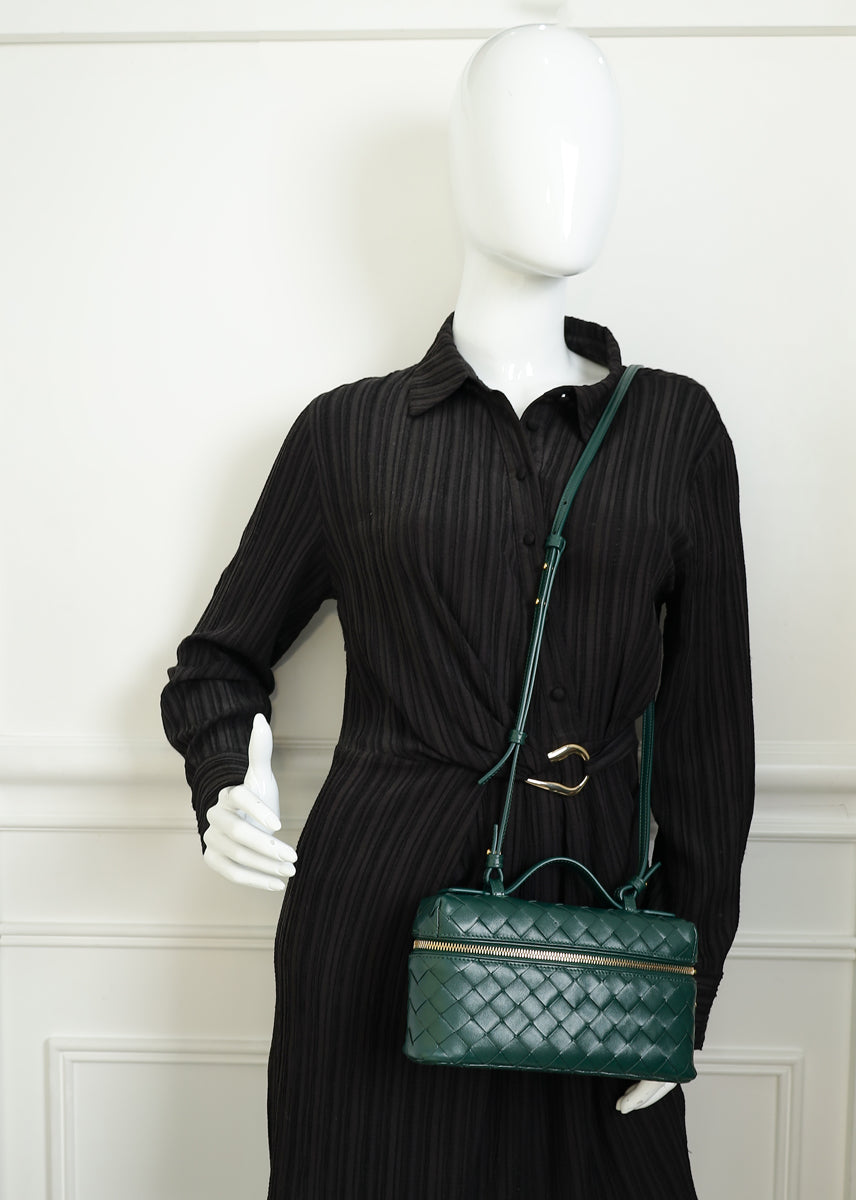 Bottega Veneta Emerald Green Intrecciato Bang Bang