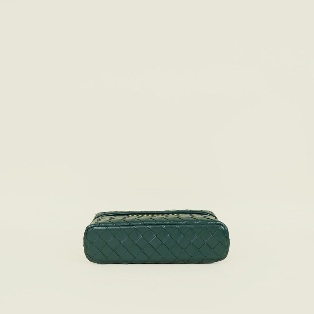 Bottega Veneta Emerald Green Intrecciato Bang Bang
