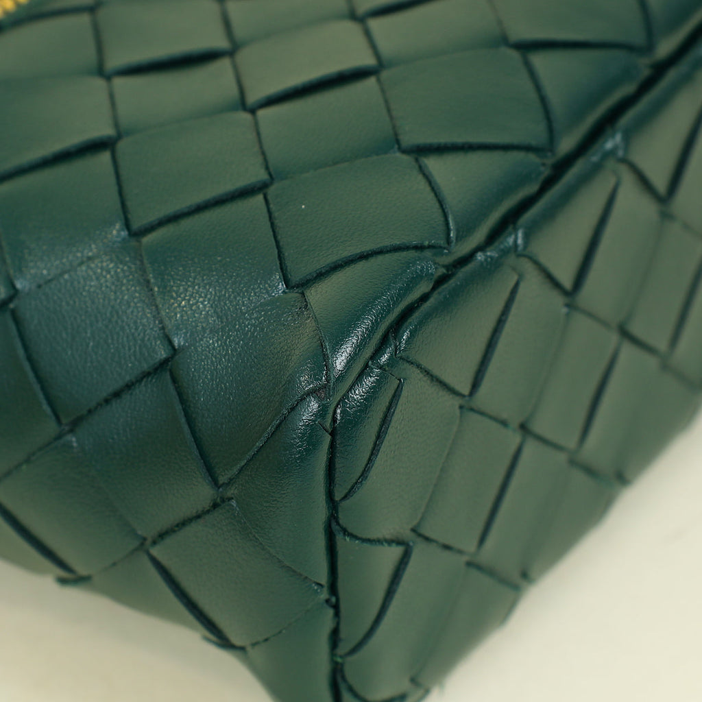 Bottega Veneta Emerald Green Intrecciato Bang Bang