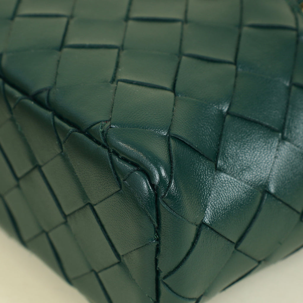 Bottega Veneta Emerald Green Intrecciato Bang Bang
