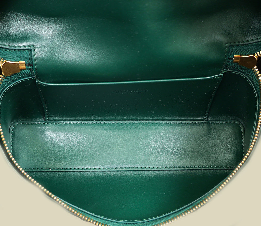 Bottega Veneta Emerald Green Intrecciato Bang Bang